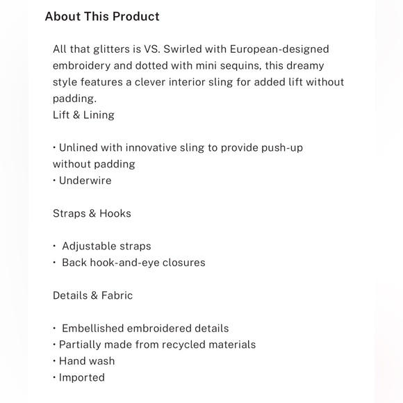 Victoria’s Secret Dream Angels Iridescent Embroidered sequins Balconette Bra - Picture 6 of 8